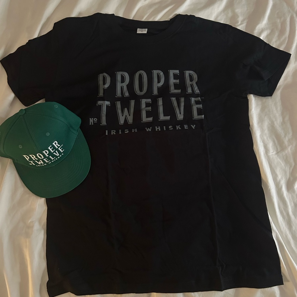 PROPER TWELVE IRISH WHISKEY CAP AND TEE